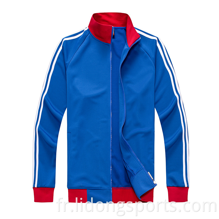 Nouveau dernier entraînement personnalisé sports de sports porte des hommes d'entraînement Jogging Jacket Sport Veste en gros